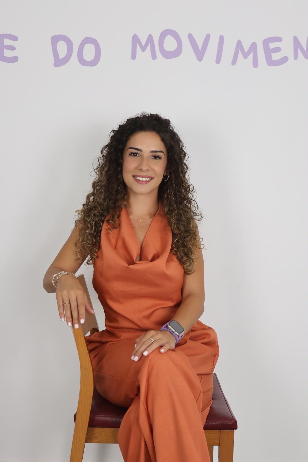 Margarida Pereira, fisioterapeuta, no seu espaço em Monte da Caparica